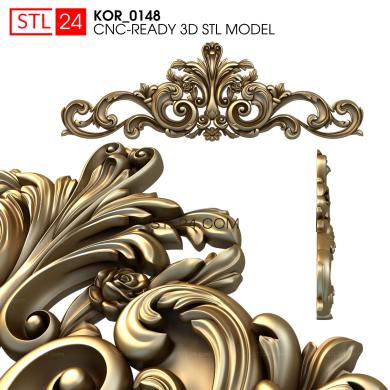 Crown (Frosty lace, KOR_0148) 3D models for cnc